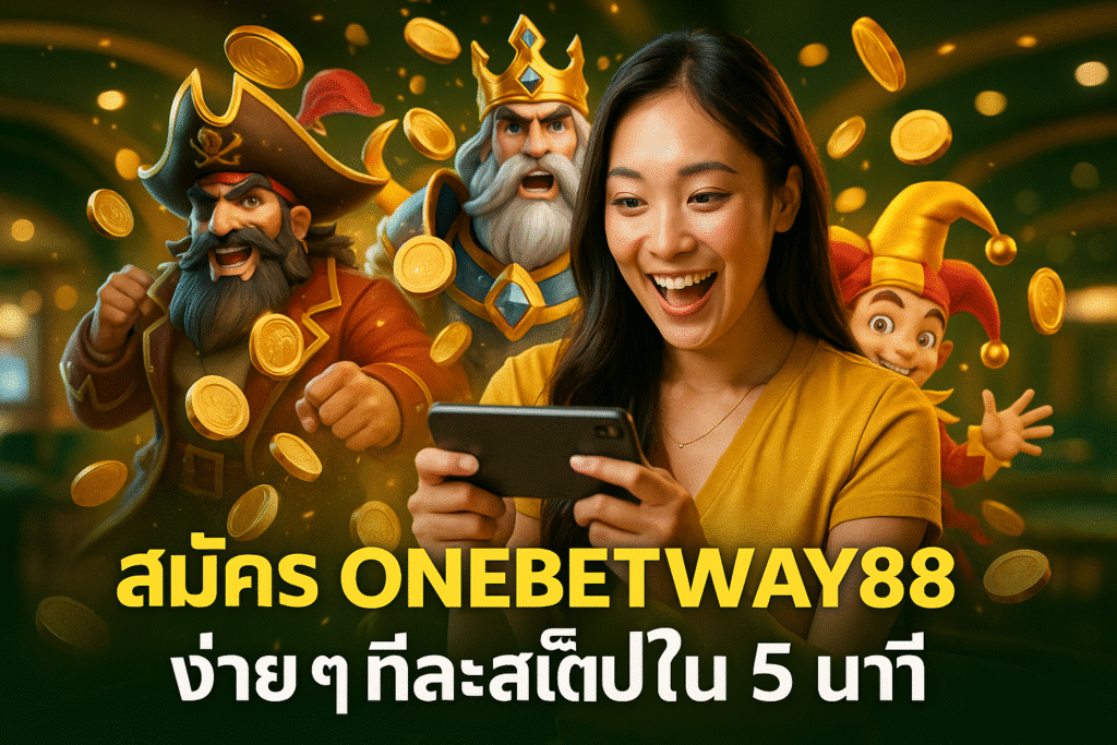 สมัคร ONEBETWAY88 ง่าย ๆ ทีละสเต็ปใน 5 นาที